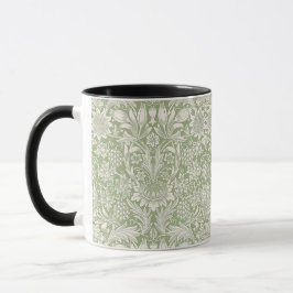 Caneca William Morris Vintage Sunflower Light Green