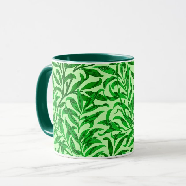 Caneca William Morris Willow Bough, Esmeralda Verde  (Frente Esquerda)