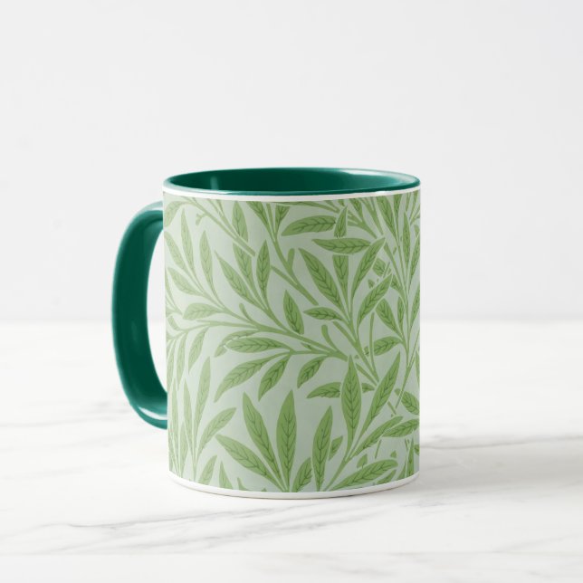 Caneca William Morris Willow Flor Classic Verde (Frente Esquerda)