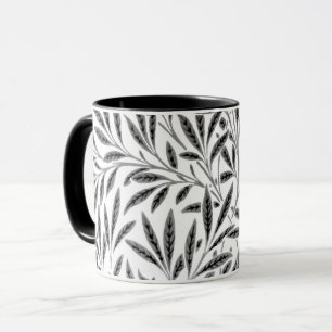 Caneca William Morris Willow Pattern, Cinzas, Preto e Bra