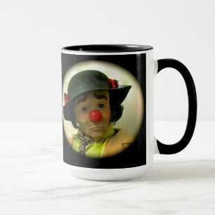 Caneca Willie Sad Face Clown - Black 15 Oz Mug