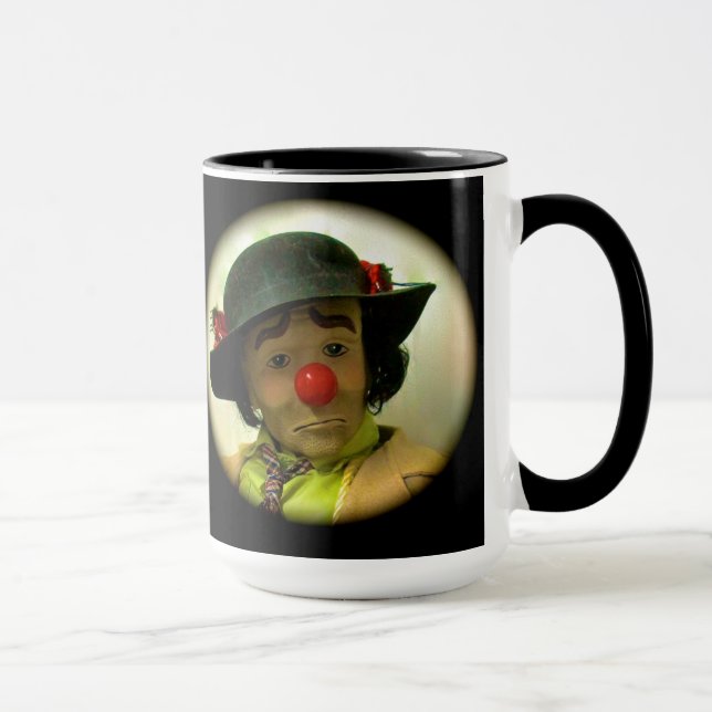 Caneca Willie Sad Face Clown - Black 15 Oz Mug (Direita)