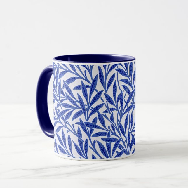 Caneca Willow Pattern, William Morris Coffee Mug (Frente Esquerda)