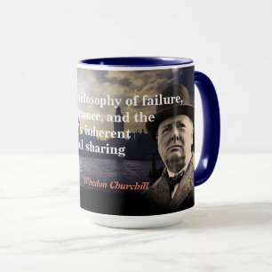 Caneca Winston Churchill Cita O Socialismo
