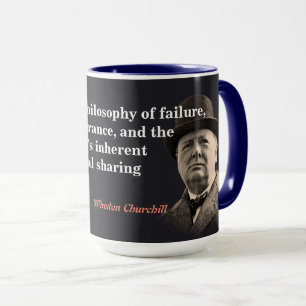 Caneca Winston Churchill Cita O Socialismo