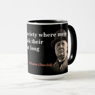 Caneca Winston Churchill Cita Sobre A Liberdade De Expres