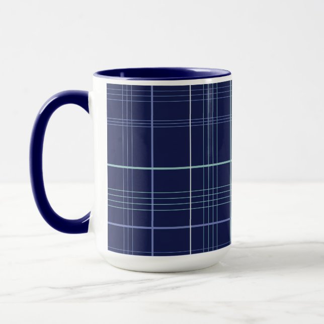 Caneca Winter Blues Plaid (Esquerda)