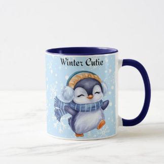 Caneca Winter Cutie | Cute Penguin Winter Coffee Mug