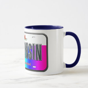 Caneca Wisconsin - estado do arco-íris