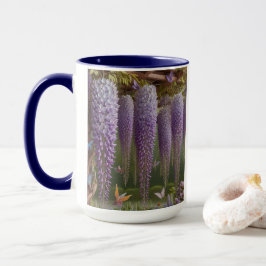 Caneca Wisteria Floral Purple