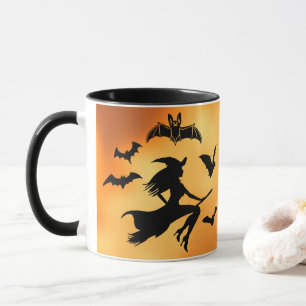 Caneca Witch Bats Moon