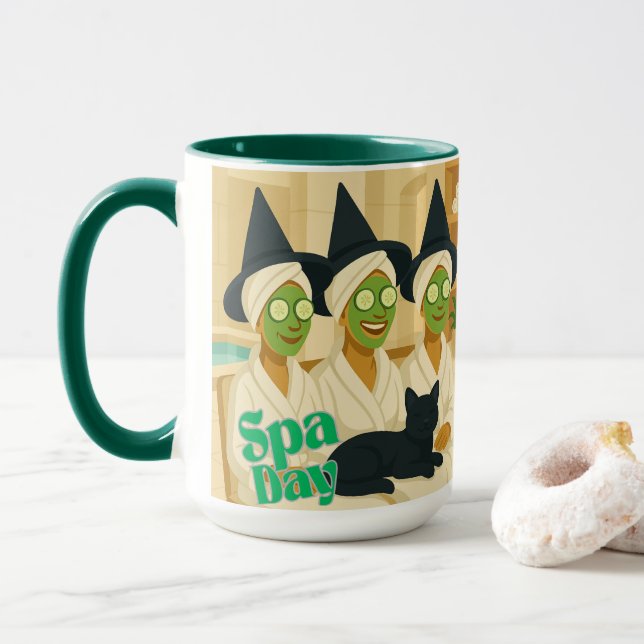 Caneca Witch Spa Day Funny Humor  (Com Donut)