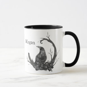 Caneca Witchy Wicca Pagan Crow Raven