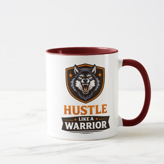 Caneca Wolf Motivation Strength Graphic Tee (Direita)