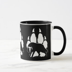 Caneca Wolf Silhouette e Pegada