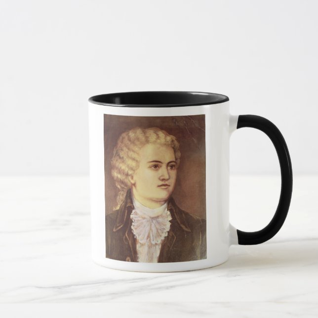 Caneca Wolfgang Amadeus Mozart durante sua estada (Direita)