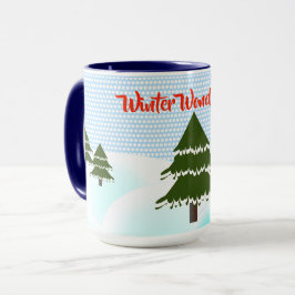 Caneca Wonderland Evergreen Trees