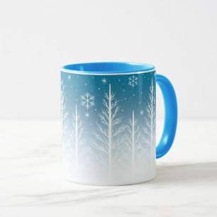 Caneca Wonderland Winter Snowflake Christmas Coffee Mug