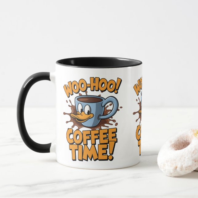 Caneca Woo-Hoo! Coffee Time (Com Donut)