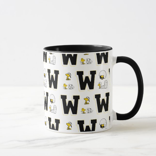 Caneca Woodstock Varsity Sports - Letra Patterna (Direita)