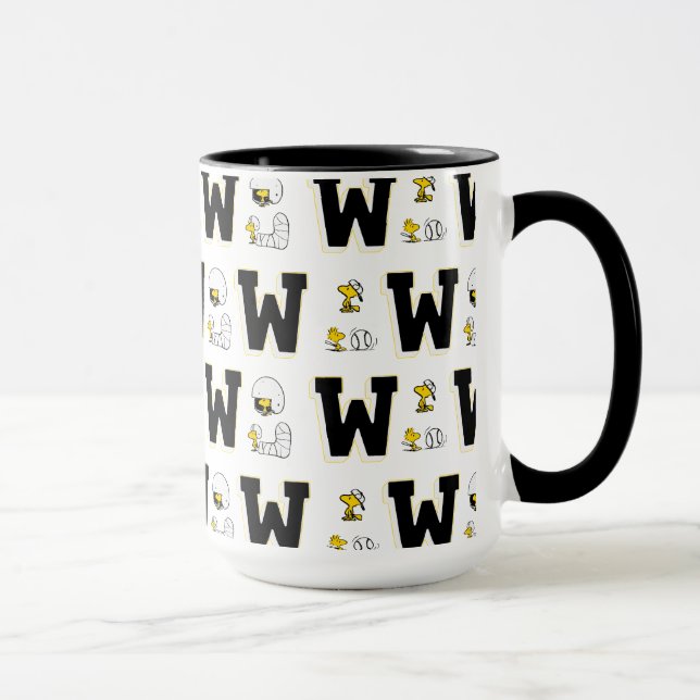 Caneca Woodstock Varsity Sports - Letra Patterna (Direita)