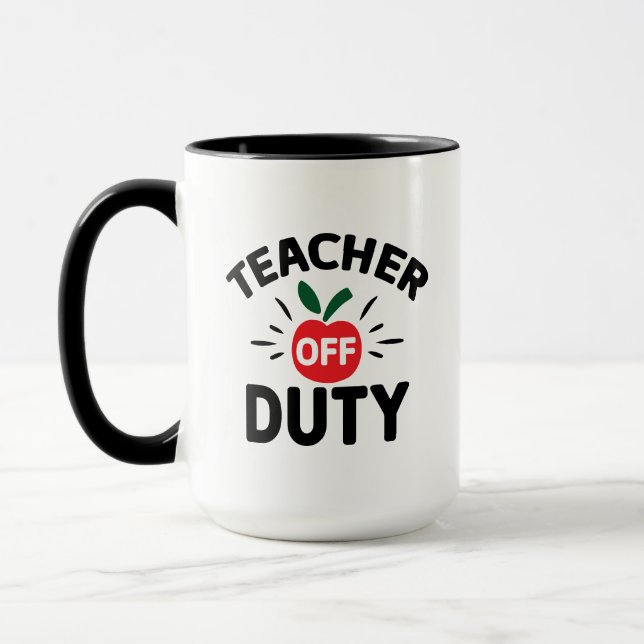 Caneca Wordart Professor Fora de Serviço (Esquerda)