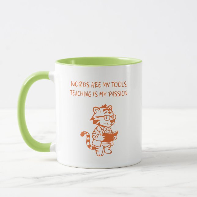 Caneca Words My Tools Teaching My Passion Educator (Esquerda)