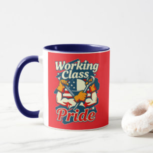 Caneca Working Class Pride Vintage American Worker Design