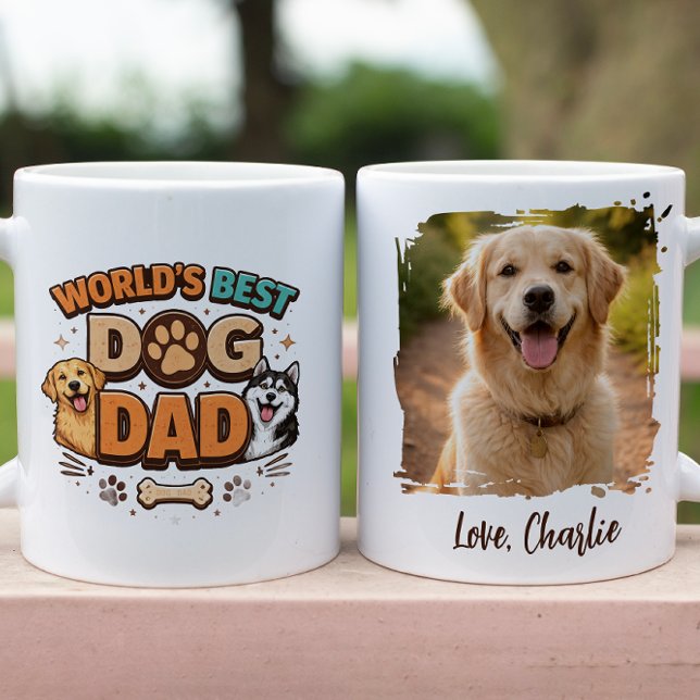 Caneca World’s Best Dog Dad | Custom Father’s Day (World’s Best Dog Dad | Custom Father’s Day Mug
)