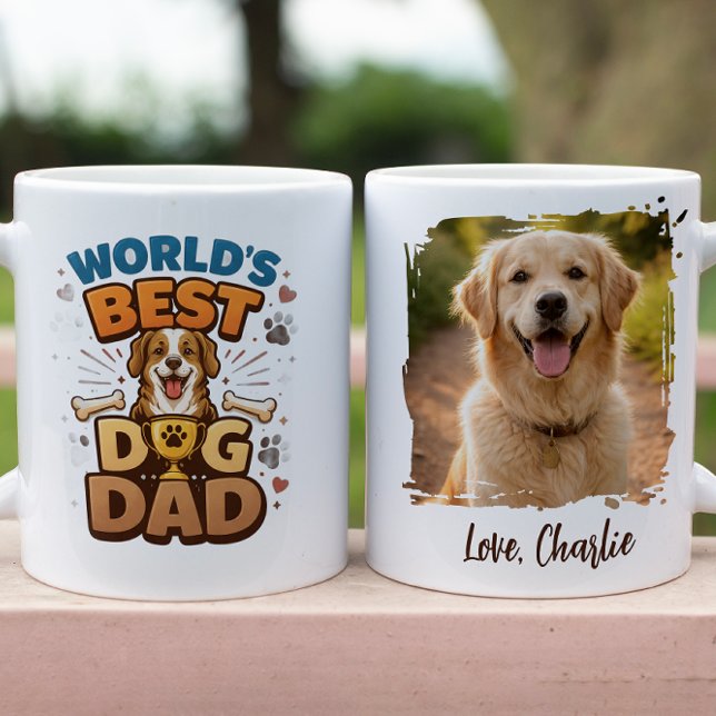 Caneca World’s Best Dog Dad | Custom Father’s Day (World’s Best Dog Dad | Custom Father’s Day Mug
)