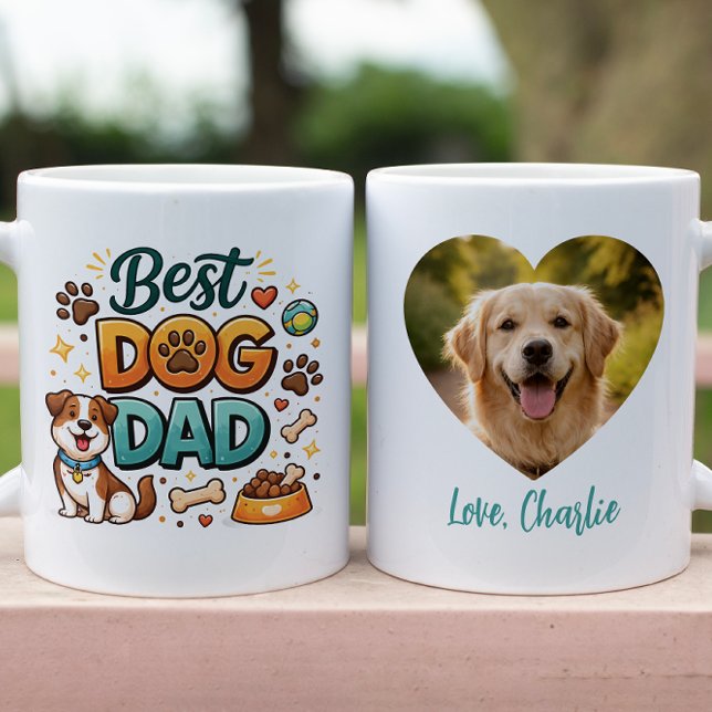 Caneca World’s Best Dog Dad | Custom Father’s Day (World’s Best Dog Dad | Custom Father’s Day Coffee Mug
)