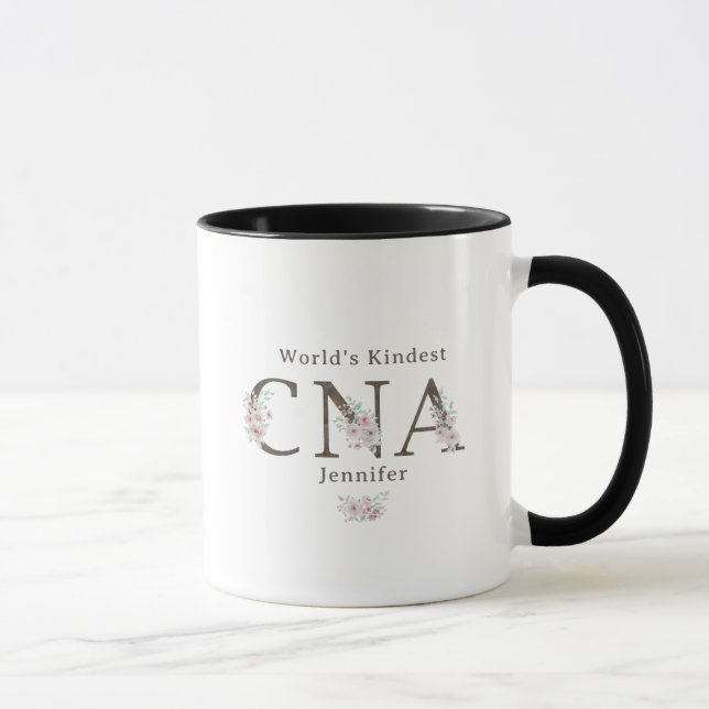 Caneca World’s Kindest CNA Floral Christmas (Direita)