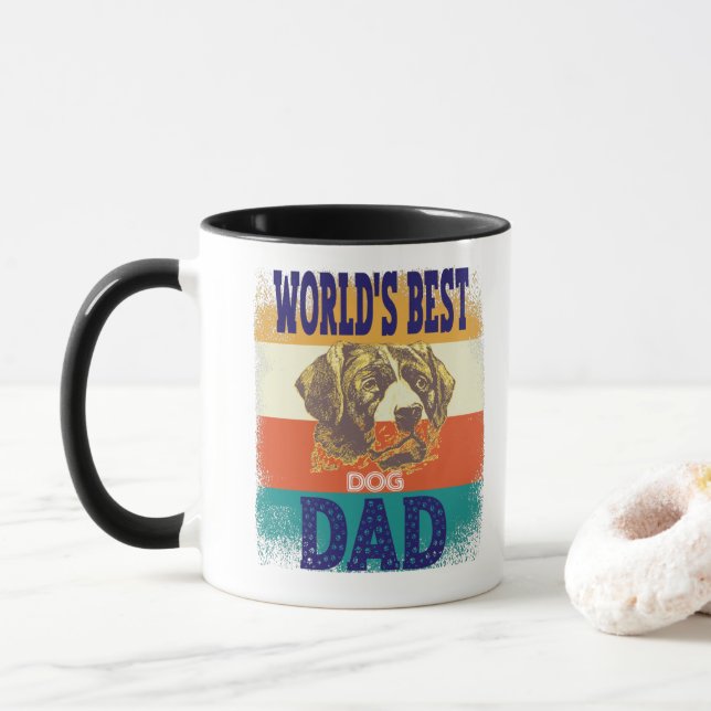 Caneca world's best dog dad (Com Donut)