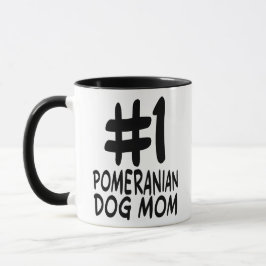 Caneca World's Best Fur Mom: #1 Pomeranian Dog Mom