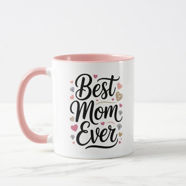 Caneca World's Best Mom Diamonds (Esquerda)