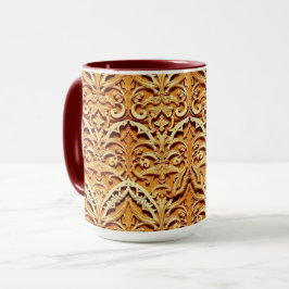 Caneca Woven Islamic Motif Mug | Tactile Earth Tones