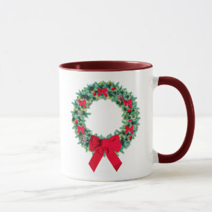 Caneca Wreath de Natal Mug