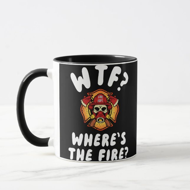Caneca WTF Onde está o Bombeiro (Esquerda)