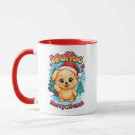 Caneca Wuffoo Starssie Merry X-mas Kawaii 3D Holiday