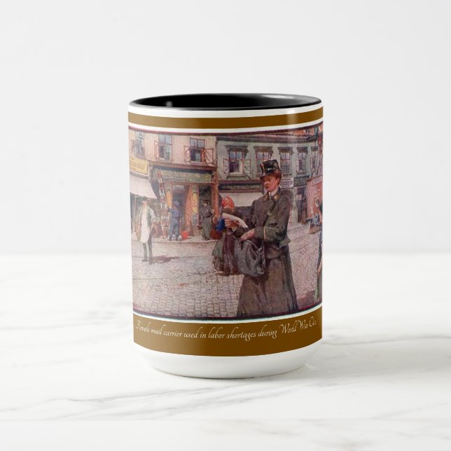 Caneca "WW1 Carrier de correio feminino" (Centro)