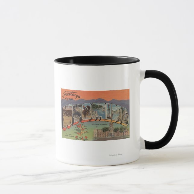 Caneca Wyoming (Capital Estatal/Flor) (Direita)