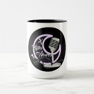 Caneca X após horas de podcast