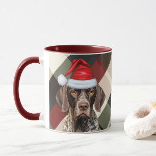 Caneca Xadrez de Feriado de Ponteiro Curto do Cão