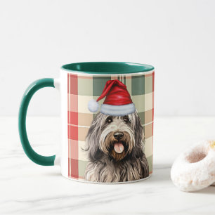 Caneca Xadrez de férias de Bergamasco do Dog Lover