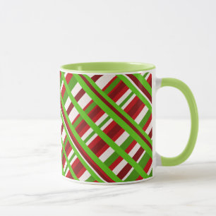 Caneca Xadrez de Natal Diagonal