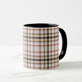 Caneca Xadrez de Tartan Amarelo-Cor-de-Cor-de-Cor-de-Cor-