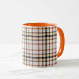 Caneca Xadrez de Tartan Amarelo-Cor-de-Cor-de-Cor-de-Cor-