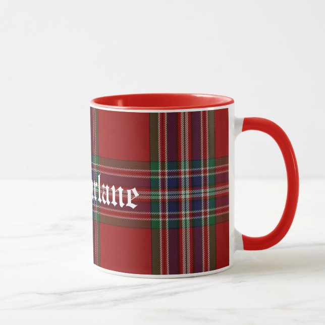 Caneca Xadrez de Tartan tradicional feita sob encomenda (Direita)