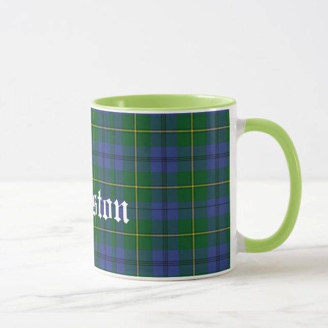 Caneca Xadrez de Tartan tradicional feita sob encomenda (Direita)