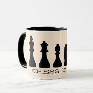 Caneca Xadrez é a Vida Mug